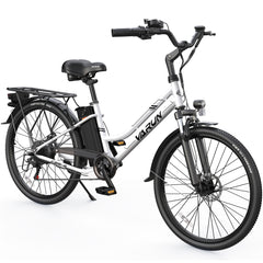 VARUN C26 Volt | Electric Commuter Bike-White