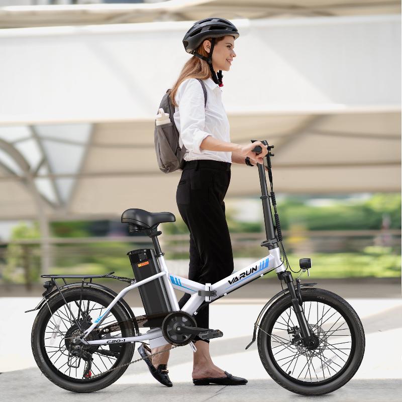 VARUN C20 Blaze | Foldable Electric City Bike-White