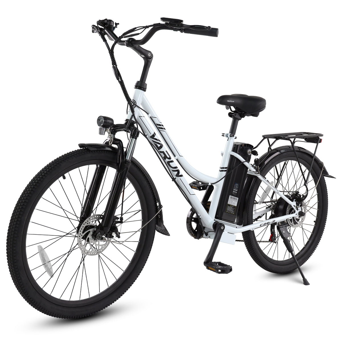 VARUN C26 Volt | Electric Commuter Bike-White