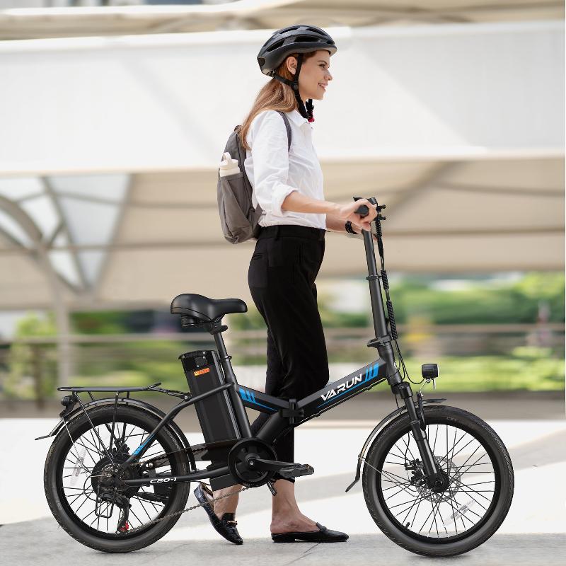 VARUN C20 Blaze | Foldable Electric City Bike-Black